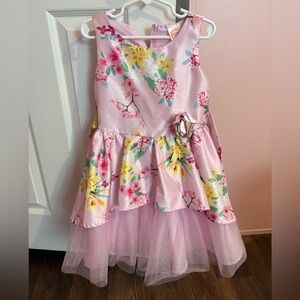 Wonder Nation Pink Floral Kids Dress